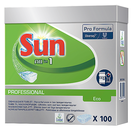 Maskindiskmedel Sun All in 1 Eco 100 tabletter
