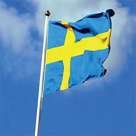 Svensk flagga 240 cm