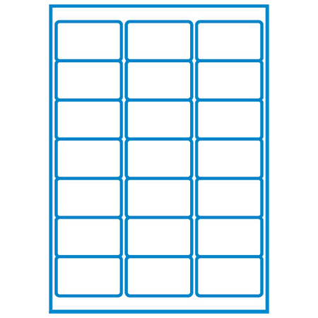 Etikett Nordic Office 63,5x38,1 mm 2100/fp