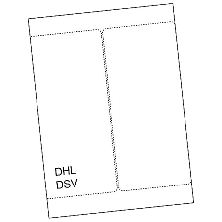 Fraktetikett Laseretikett DHL/DSV 200/fp