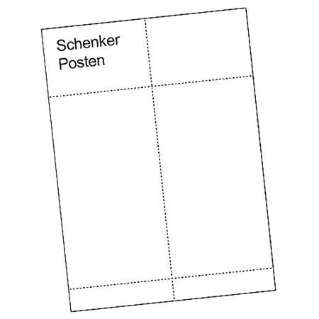 Fraktetikett Laseretikett Schenker/PostNord 200/fp