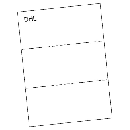 Fraktetikett Laseretikett DHL 1500/fp