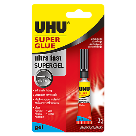 Snabblim UHU Super Ultra Fast Gel 3 g