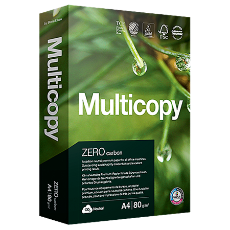 Kopieringspapper MultiCopy Zero A4 hål 500/fp