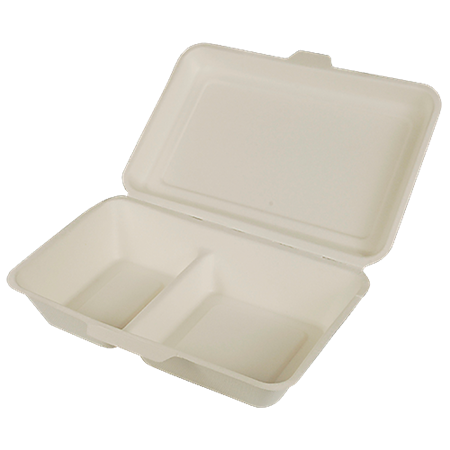 Matlådor Papstar bagasse 2-delad 500/fp