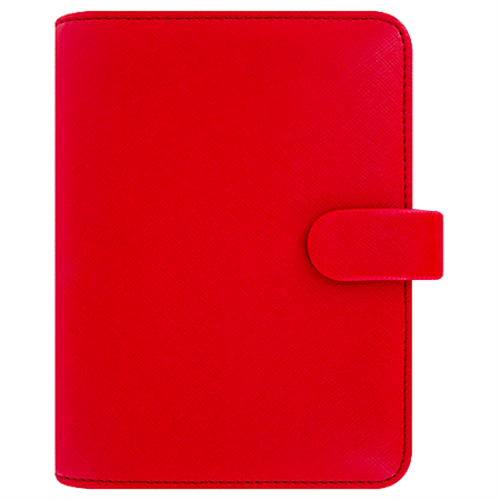 Pärm Saffiano Pocket röd