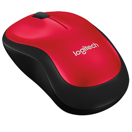 Trådlös mus Logitech M185 röd