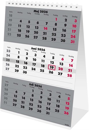 Kalender 2026 Bordskalender Triplaner