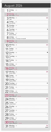 Kalender 2026 Liten Bordskalender Elegant