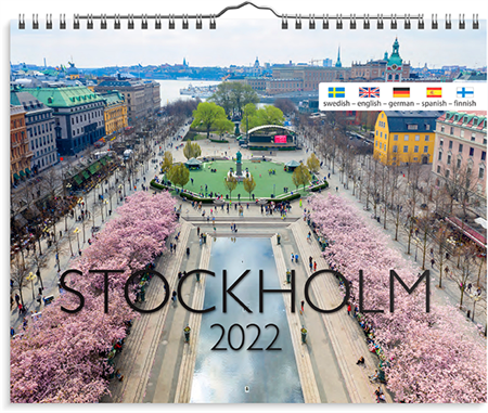 Väggkalender 2022 Stockholm