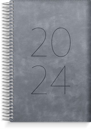 Kalender 2024 Dagbok Twist grå