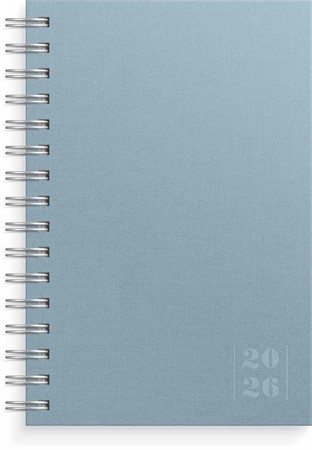Kalender 2026 Dagbok Textile blå