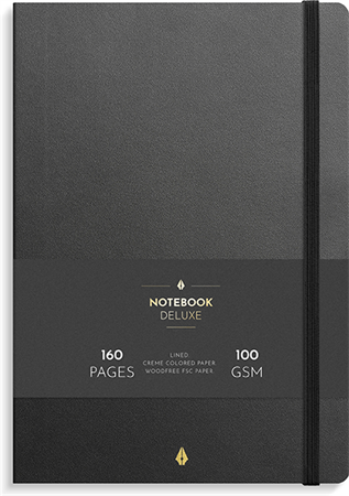 Notebook Deluxe B5 black