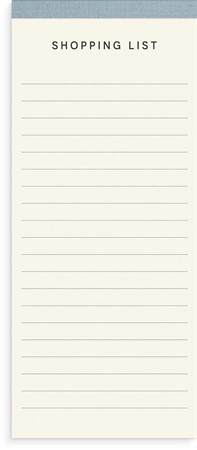 Shopping list Textile
