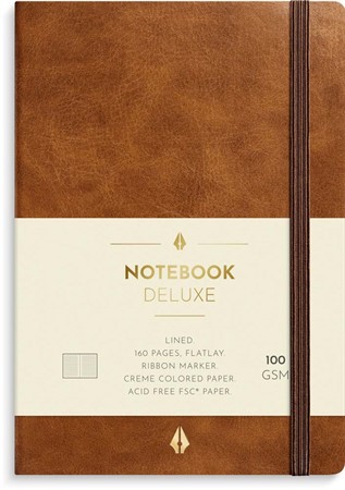Anteckningsbok Notebook Deluxe A6 brun