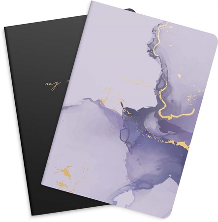 Anteckningsbok Notebook Lilac & Black 2/fp