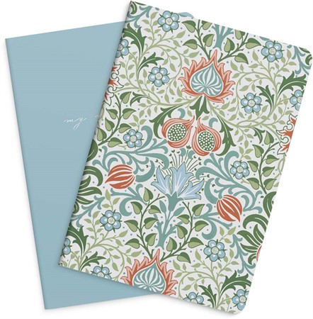 Anteckningsbok Notebook Blue & Flower 2/fp