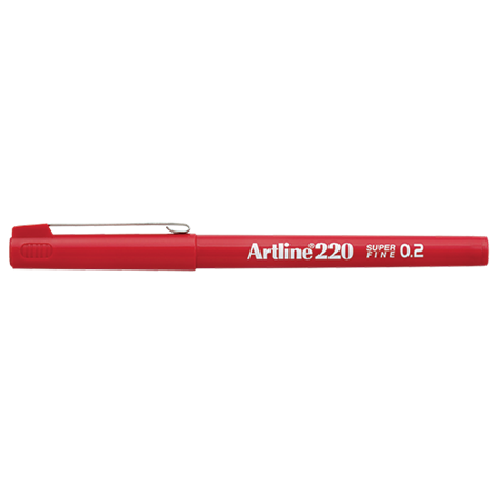 Fiberpenna Fineliner Artline 200 röd