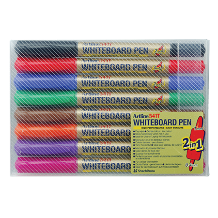 Whiteboardpenna Artline 541T 8-set