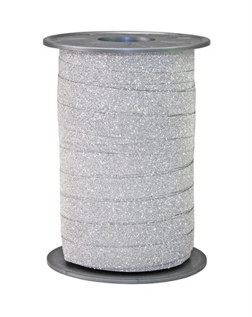 Presentband Glitter Silver 10mm x 100m
