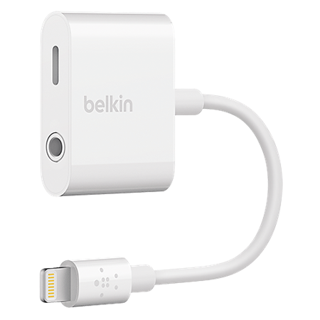 Adapter Belkin Charge Rockstar lightning/3,5 mm