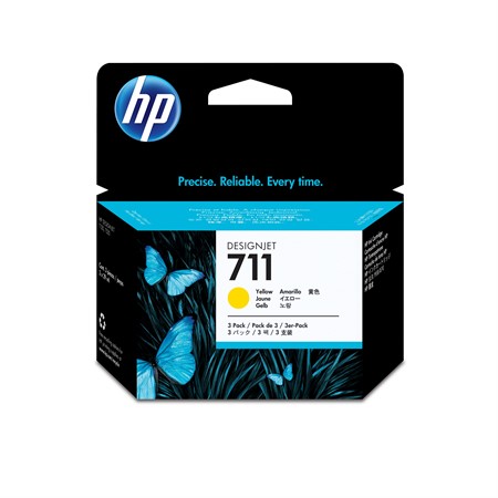 Bläckpatron HP Nr 711 gul 3-pack