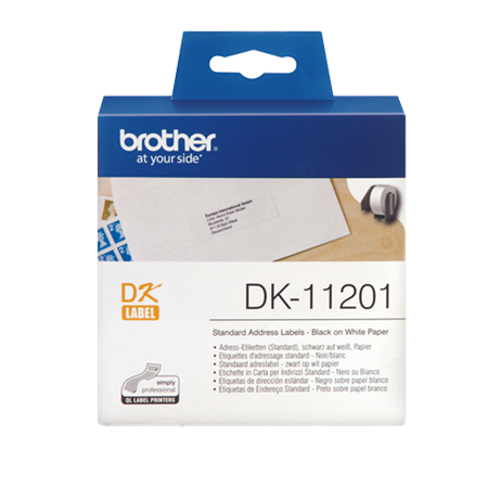 DK-etikett Brother Adressetiketter 29x90 mm