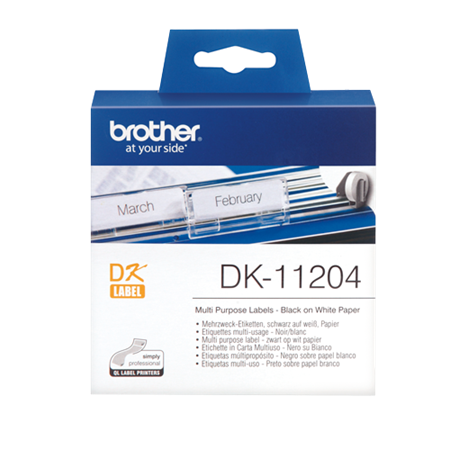 DK-etikett Brother Universaletiketter 17x54 mm