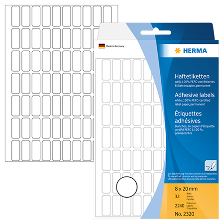 Märketiketter Herma 8x20 mm 2240/fp