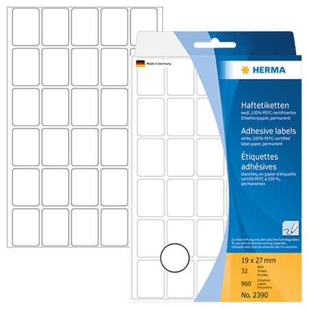 Märketiketter Herma 19x27 mm 960/fp