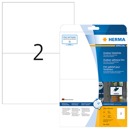 Utomhusetiketter Herma 210x148 mm 20/fp