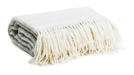 Ullpläd Yllerverket 170x130cm Ljusgrå