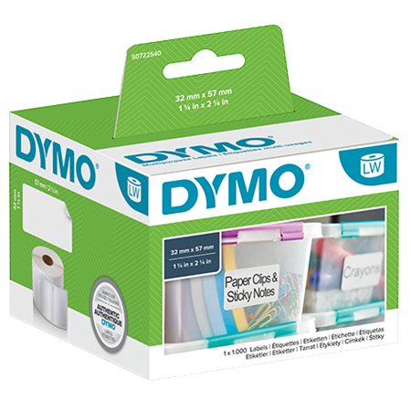 Universaletikett Dymo LabelWriter 57x32 mm