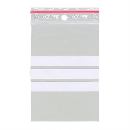Blixtlåspåse med skrivfält 70x100x0,05mm 1000-pack