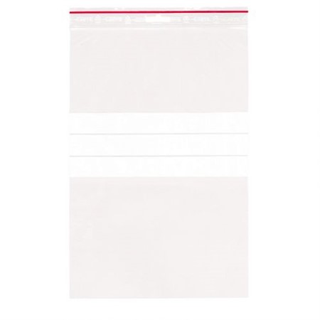 Blixtlåspåse 200x300x0,05mm med skrivfält 1000-pack